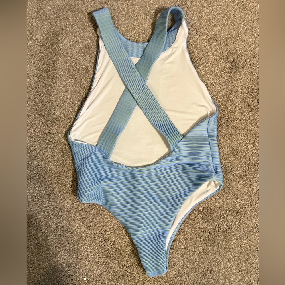 Beach Riot Open Back Criss-cross Strap Swimsuit NWT